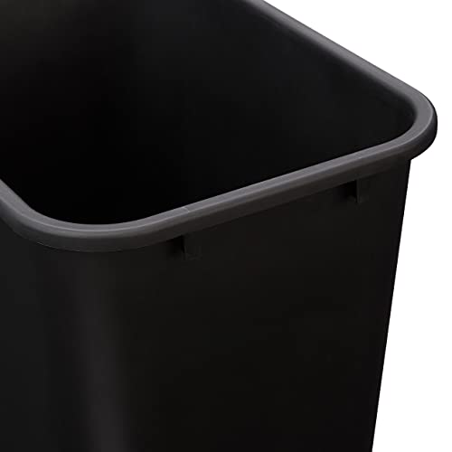 Modern Basics Rectangular Commercial Office Wastebasket, effortless to Clean, Space-Saving, 10 Essentials