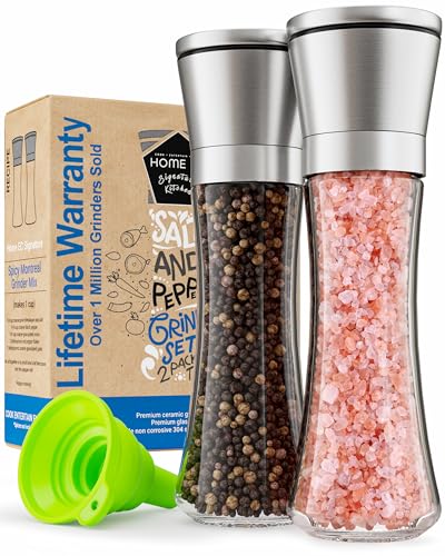 Home EC exclusive Stainless Steel Sea Salt and Pepper Set