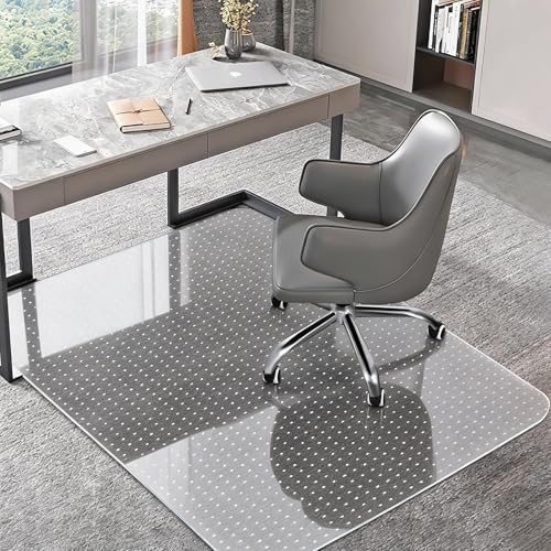 Classic Office Chair Mat for Carpets, Clear Computer Desk Kit